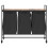 VidaXL vidaXL Laundry Basket 3 Compartments with Wheels Smoked Oak laundry hamper 6