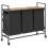 VidaXL vidaXL Laundry Basket 3 Compartments with Wheels Smoked Oak laundry hamper 1