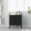 VidaXL vidaXL Laundry Basket 2 Compartments with Wheels Sonoma Oak laundry hamper 3