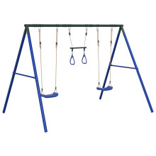 vidaXL Outdoor Swing Set with Swings and Trapeze Play Swing Kids Swing Set
