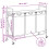 VidaXL vidaXL Laundry Basket 3 Compartments with Wheels Smoked Oak laundry hamper 4