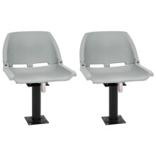 vidaXL Boat Seats with Pedestal 360 Rotatable Canoe Seat Kayak Seat 2 pcs