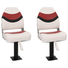 vidaXL Boat Seats with Pedestal 360 Rotatable Canoe Seat Kayak Seat 2 pcs