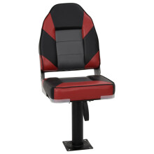 vidaXL Boat Seat with Pedestal 360 Rotatable Canoe Seat Adjustable Kayak Seat