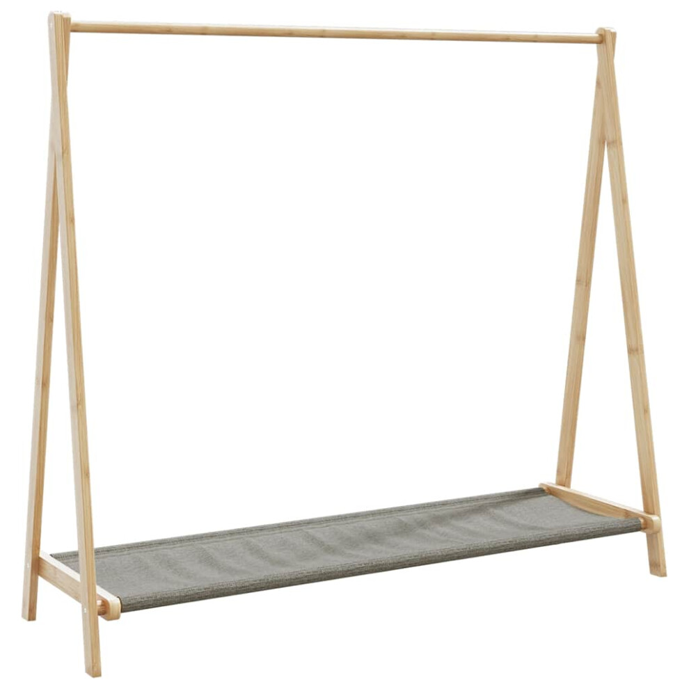 Vidaxl Clothes Rack With Shelves 106X34x102 Cm Bamboo Coat Rack