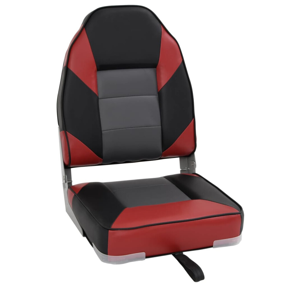 vidaXL Boat Seat with High Back Foldable Canoe Seat Adjustable Kayak Seat