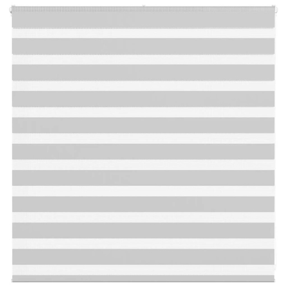 Vidaxl Zebra Blind Light Grey 145X100 Cm Fabric Width 140.9 Cm Polyester