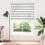 VidaXL vidaXL Doppelrollo Hellgrau 135x230 cm Stoffbreite 130,9 cm Polyester 2