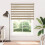 VidaXL vidaXL Zebra Blind Sand Brown 155x230 cm Fabric Width 150.9 cm Polyester 2