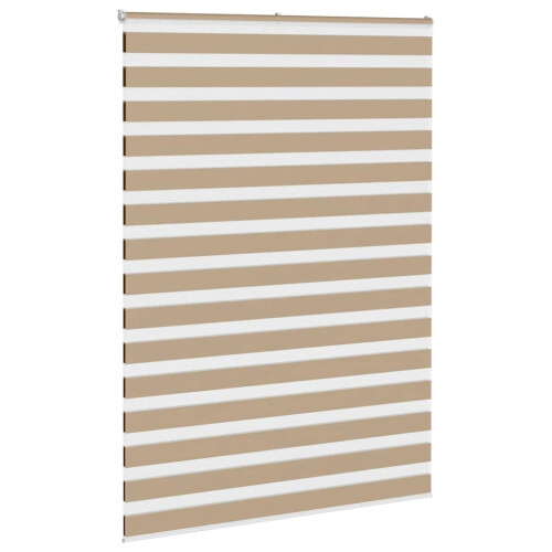 VidaXL vidaXL Zebra Blind Sand Brown 155x230 cm Fabric Width 150.9 cm Polyester 2