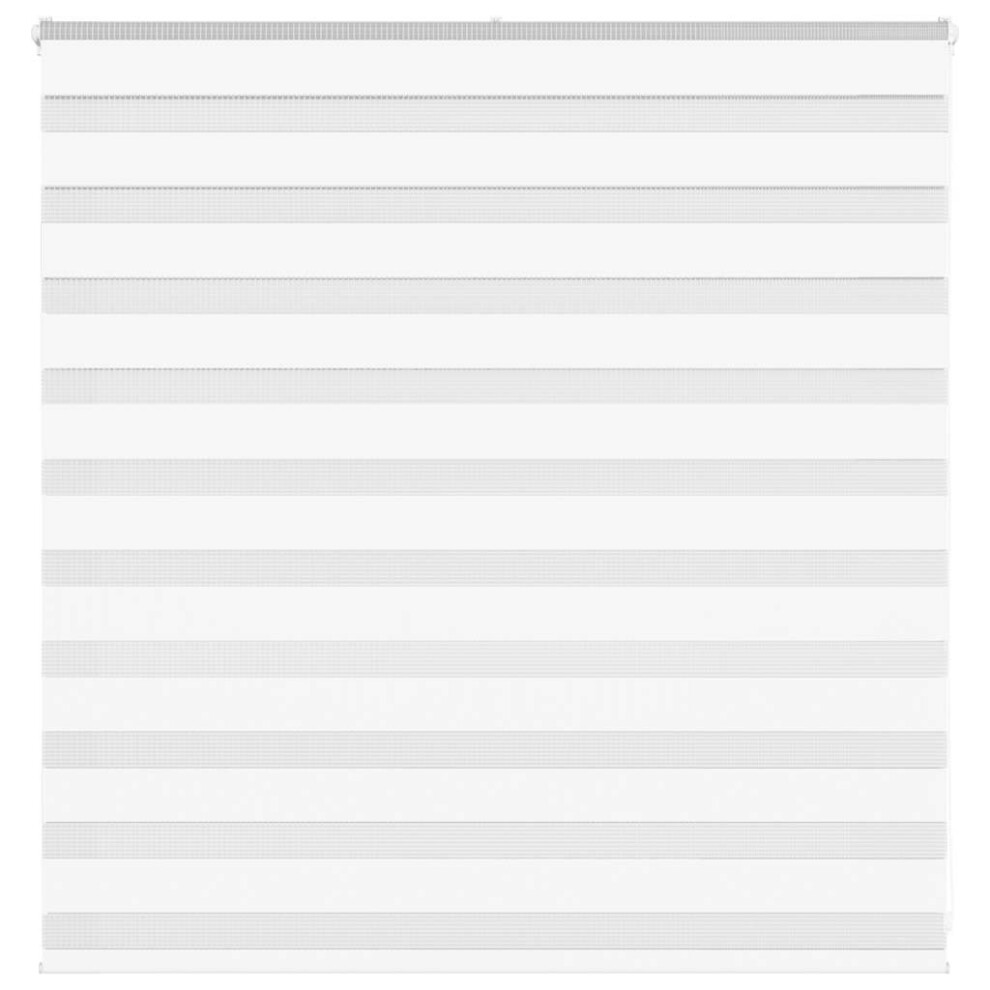 Vidaxl Zebra Blind White 145X100 Cm Fabric Width 140.9 Cm Polyester