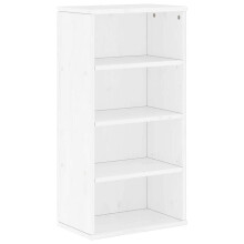 vidaXL Side Cabinet ODDA White 40x24x79 cm Solid Wood Pine cabinet