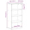 VidaXL vidaXL Side Cabinet ODDA White 40x24x79 cm Solid Wood Pine cabinet 4