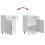 VidaXL vidaXL Kitchen Base Cabinet Kalmar High Gloss White Engineered Wood 9
