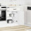 VidaXL vidaXL Kitchen Base Cabinet Kalmar High Gloss White Engineered Wood 3