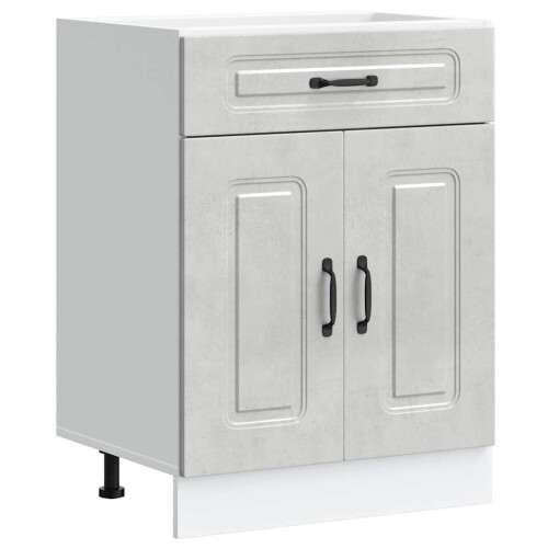 VidaXL vidaXL Kitchen Base Cabinet Kalmar Concrete Grey Engineered Wood