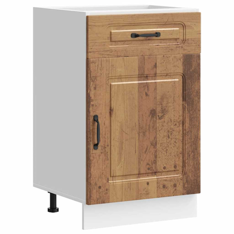 Vidaxl Kitchen Base Cabinet Kalmar Old Wood Engineered Wood Sink Base Cabinet