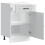 VidaXL vidaXL Kitchen Base Cabinet Kalmar High Gloss White Engineered Wood 5