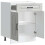 VidaXL vidaXL Kitchen Base Cabinet Kalmar Concrete Grey Engineered Wood 5