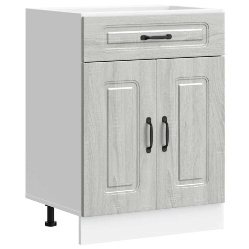 VidaXL vidaXL Kitchen Base Cabinet Kalmar Grey Sonoma Engineered Wood