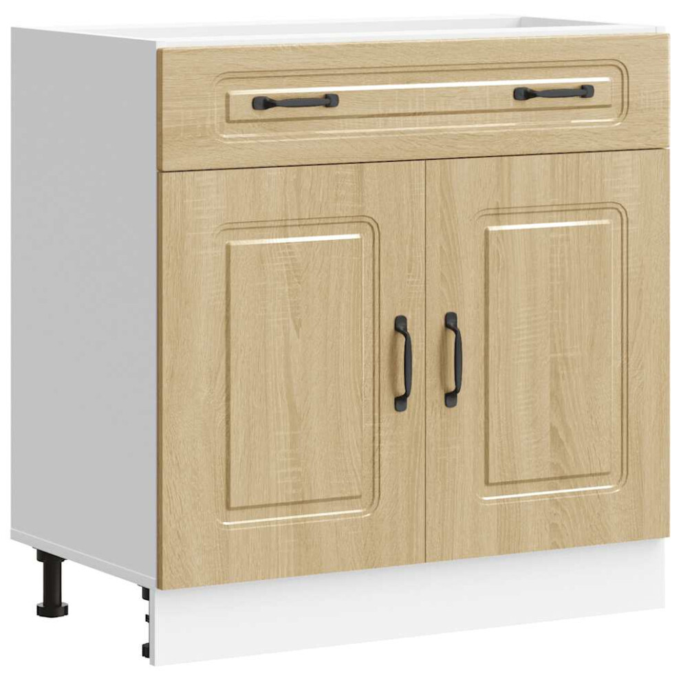 Vidaxl Kitchen Base Cabinet Kalmar Sonoma Oak Engineered Wood