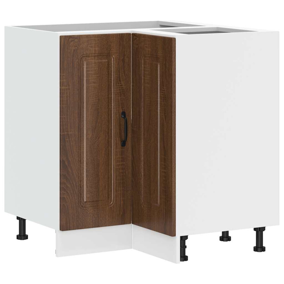 Vidaxl Kitchen Corner Base Cabinet Kalmar Oak Engineered Wood Brown