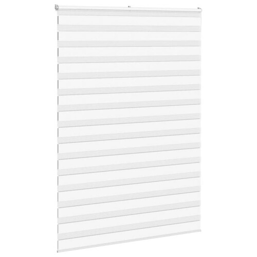 VidaXL vidaXL Zebra Blind White 155x230 cm Fabric Width 150.9 cm Polyester 2