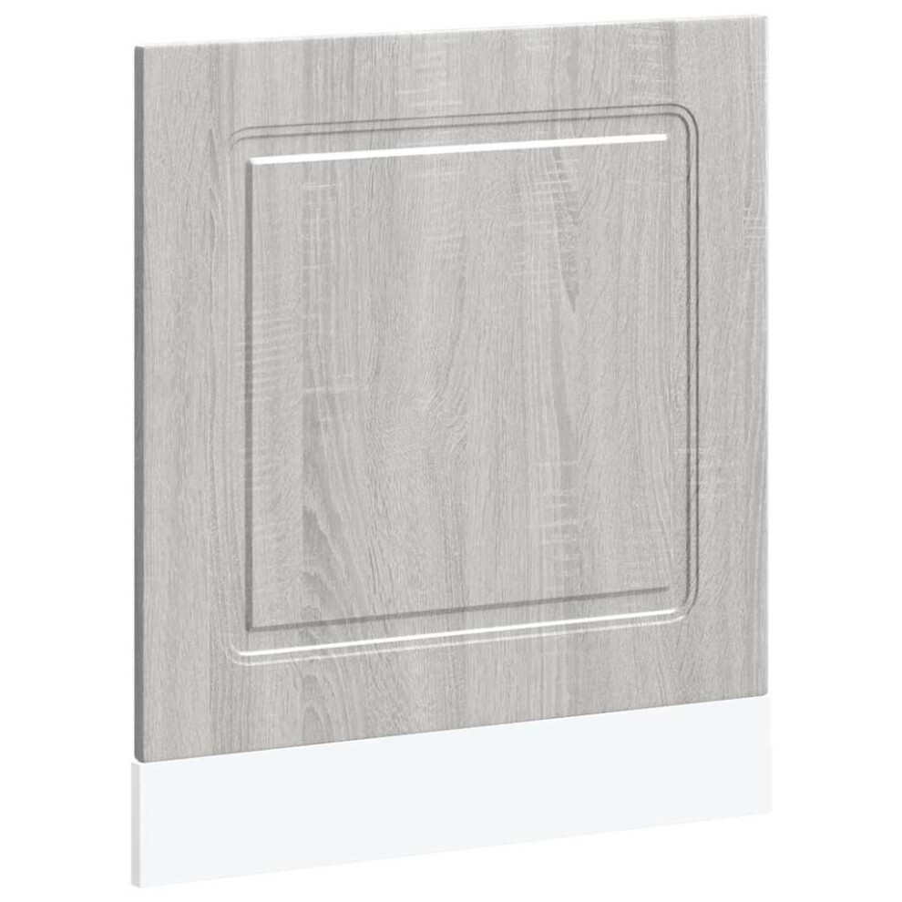 Vidaxl Dishwasher Panel Kalmar Sonoma 60X1.5x67 Cm Engineered Wood Grey