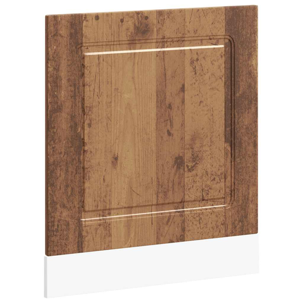 Vidaxl Dishwasher Panel Kalmar Old Wood 60X1.5x67 Cm Engineered Wood