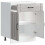 VidaXL vidaXL Kitchen Base Cabinet Lucca Grey Sonoma Engineered Wood 7