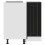 VidaXL vidaXL Kitchen Corner Base Cabinet Lucca Black Engineered Wood 7