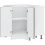 VidaXL vidaXL Kitchen Corner Base Cabinet Lucca Black Engineered Wood 6