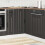 VidaXL vidaXL Kitchen Corner Base Cabinet Lucca Black Engineered Wood 3