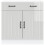 VidaXL vidaXL Kitchen Base Cabinet Lucca High Gloss White Engineered Wood 3