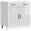 VidaXL vidaXL Kitchen Base Cabinet Lucca High Gloss White Engineered Wood 2