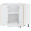 VidaXL vidaXL Kitchen Corner Base Cabinet Lucca Old Wood Engineered Wood 6