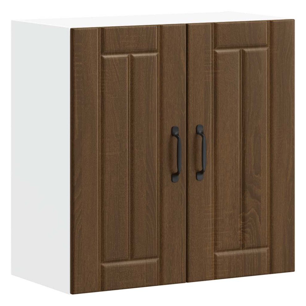 vidaXL Kitchen Wall Cabinet Lucca Brown Oak Engineered Wood kitchen wall unit