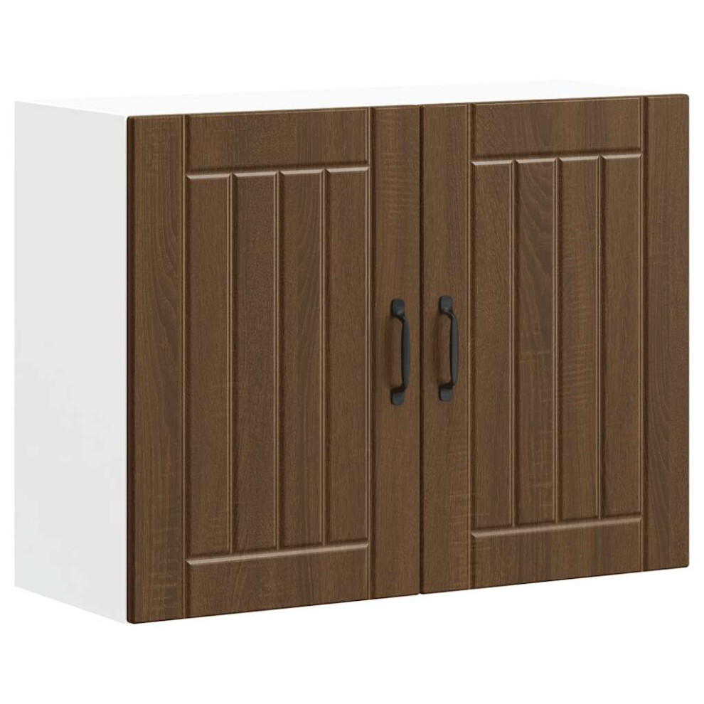 vidaXL Kitchen Wall Cabinet Lucca Brown Oak Engineered Wood kitchen wall unit