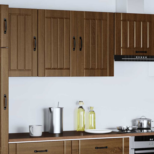 VidaXL vidaXL Kitchen Wall Cabinet Lucca Brown Oak Engineered Wood kitchen wall unit 2