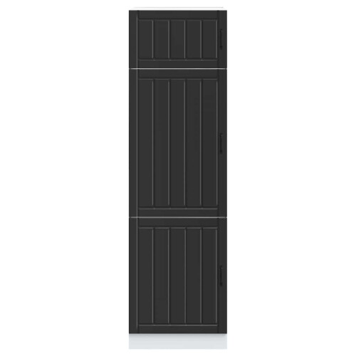 VidaXL vidaXL Kitchen Cupboard Lucca Black Engineered Wood kitchen cabinet unit 2