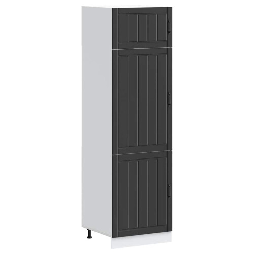 VidaXL vidaXL Kitchen Cupboard Lucca Black Engineered Wood kitchen cabinet unit