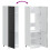 VidaXL vidaXL Kitchen Cupboard Lucca Black Engineered Wood kitchen cabinet unit 7