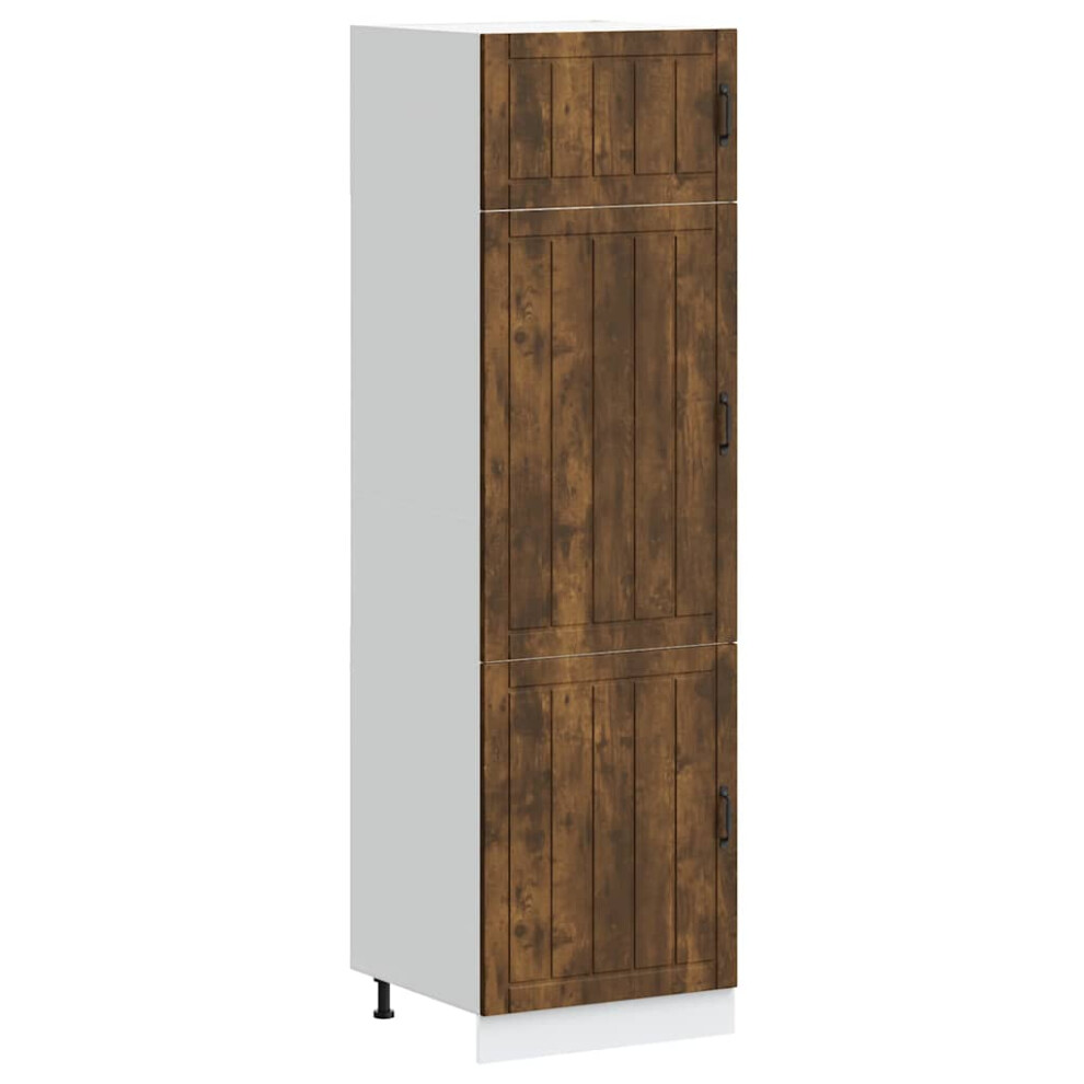 vidaXL Kitchen Cupboard Lucca Smoked Oak Engineered Wood kitchen cabinet unit
