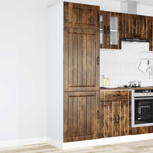 VidaXL vidaXL Kitchen Cupboard Lucca Smoked Oak Engineered Wood kitchen cabinet unit 1