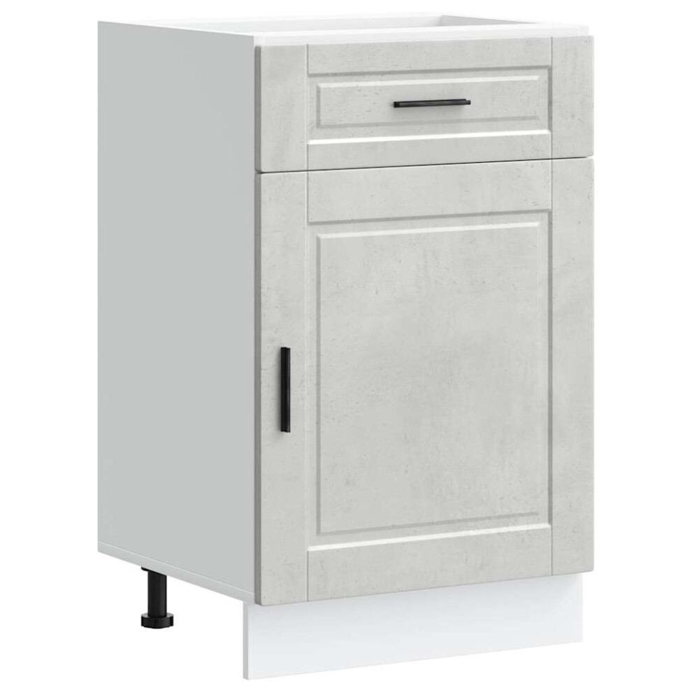 Vidaxl Kitchen Base Cabinetâ Porto Concrete Grey Engineered Wood 8721158423078