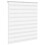 VidaXL vidaXL Zebra Blind White 135x100 cm Fabric Width 130.9 cm Polyester 3