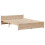 VidaXL vidaXL Bed Frame with Headboard Bed Base 135x190 cm Double Solid Wood Pine 5