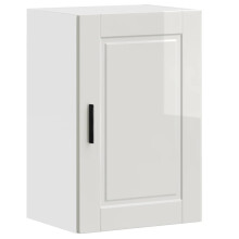 vidaXL Kitchen Wall Cabinet Porto High Gloss White Engineered Wood