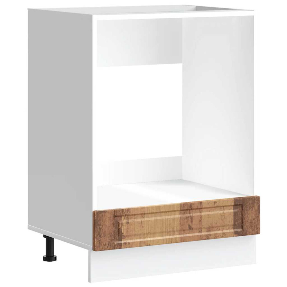 Vidaxl Oven Cabinetâ Porto Old Wood Engineered Wood Oven Unit