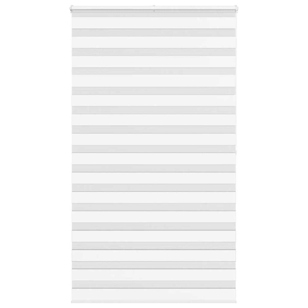 Vidaxl Zebra Blind White 135X200 Cm Fabric Width 130.9 Cm Polyester